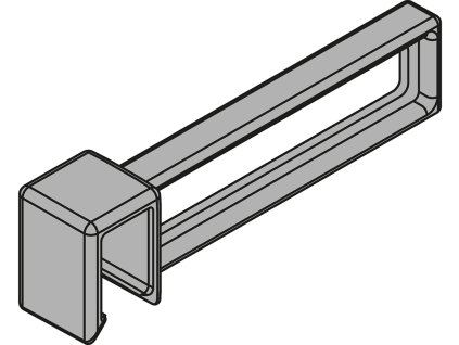 BLUM ZC7U10F0 Ambia-line podél. dělení pro příč. reling LBX pure karb.černá CS-M