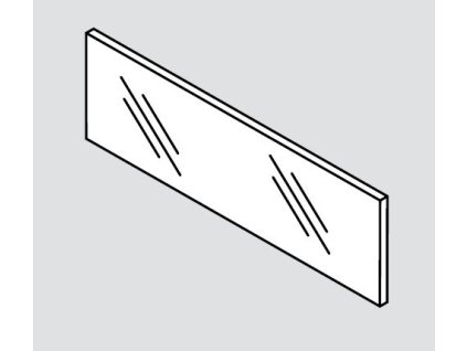 BLUM ZE7V1082G čelní sklo Legrabox 1200/70mm
