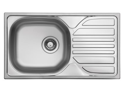 StrongSinks S1 Eko Dřez nerez satén 760x435, s odkapem, horní montáž