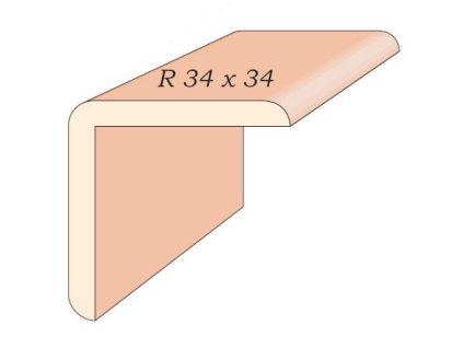 Palubky-LIŠTA SMRK rohová  EL 34/34/2500