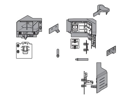 BLUM Z33M00E0A6 Space Corner Antaro M syncromotion šedé