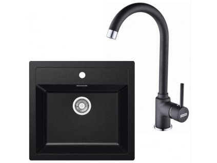 FRANKE Set T25Č SID 610 černá + FP 9000.071 onyx