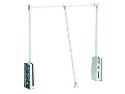 StrongWire tyč šatní sklopná 890-1240mm bílá/chrom