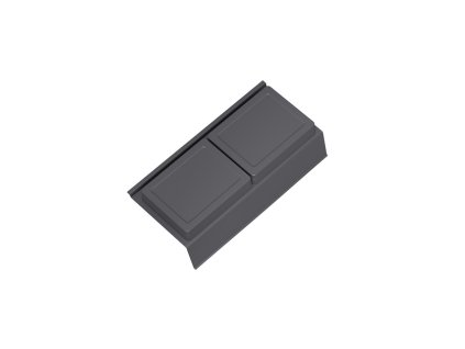 GOLLINUCCI Koupelnový organizér s přísl. pro hloubku 270 mm, antracit 122x242x69