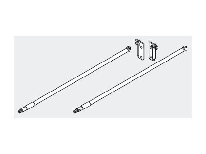 BLUM ZRE.321S.ID reling 350mm bílý