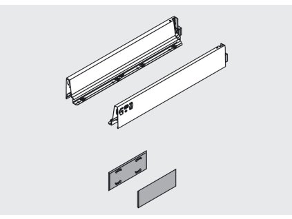 BLUM 378M6502SA bočnice Antaro 650 bílá P+L