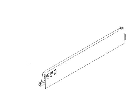 BLUM 378M4502SA bočnice Antaro 450 bílá P