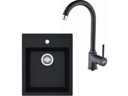 FRANKE Set T52Č SID 610-40 černá + FP 9000.071 onyx