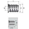 Matice závrtná s límcem BU04 M6x20mm