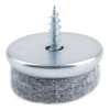 STRONG Kluzák na vrut s plstí, průměr 24 mm, šedá