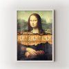 Plakát Mona Lisa Secret v bílém rámu