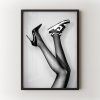 Plakát Glam Sneakers v černém rámu