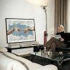 LivingRoom Horizontal Frame Mockup by LuxyCatStudio