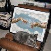 Lounge Chair Cat Horizontal frame Mockup by LuxyCatStudio
