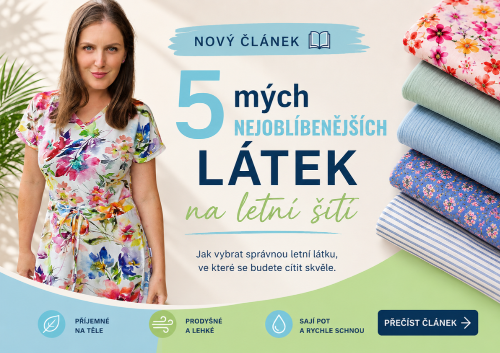 5 mých nejoblíbenějších látek na letní šití
