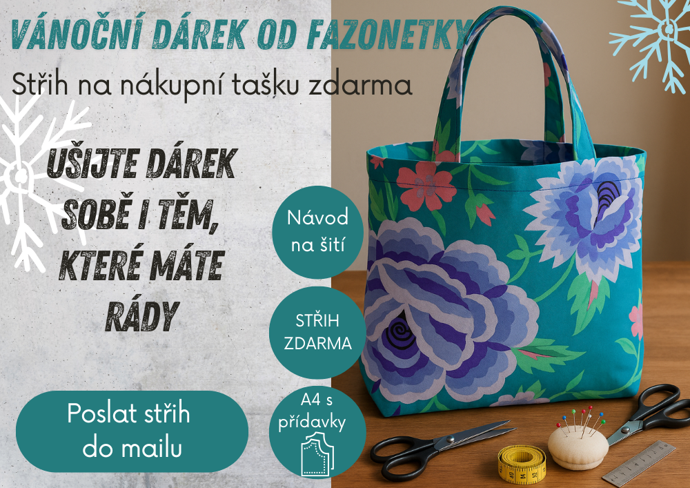 Střih na nákupní tašku Zdarma