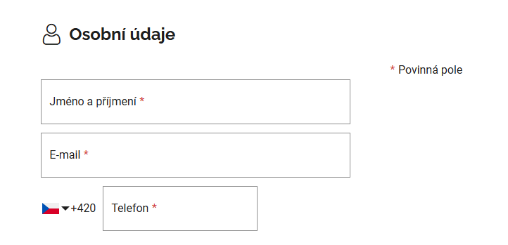 Pole pro e-mail v objednávce