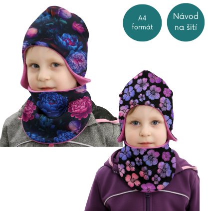 Čepice s nákrčníkem střih zdarma (2)
