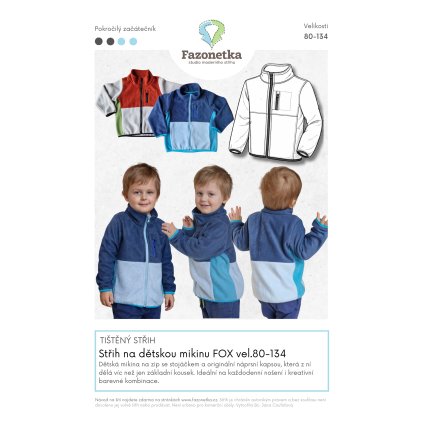 Obal Dětská mikina Fox vel.80 134