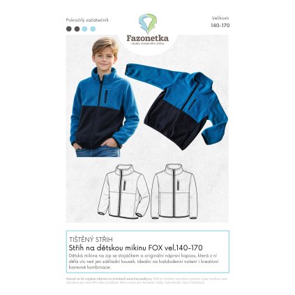 Obal Detska mikina Fox vel.140 170