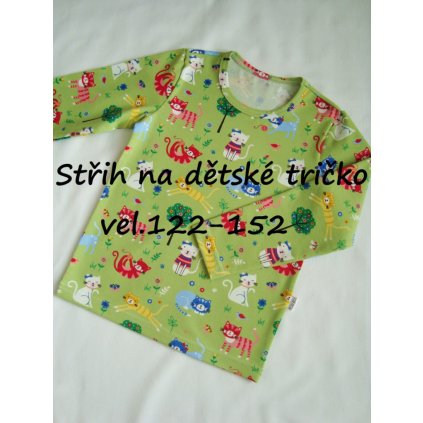 Střih na dětské tričko- vel. 122-152 (15)
