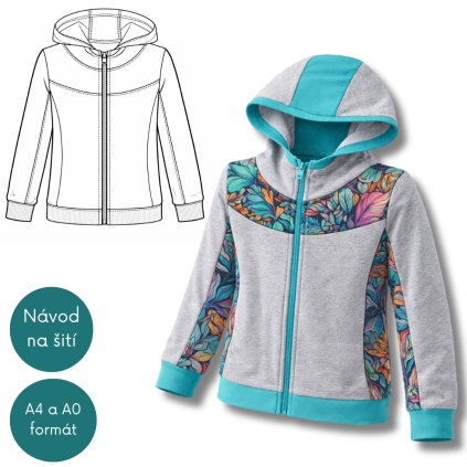 Kopie návrhu Střih mikina Stripe vel.140 170