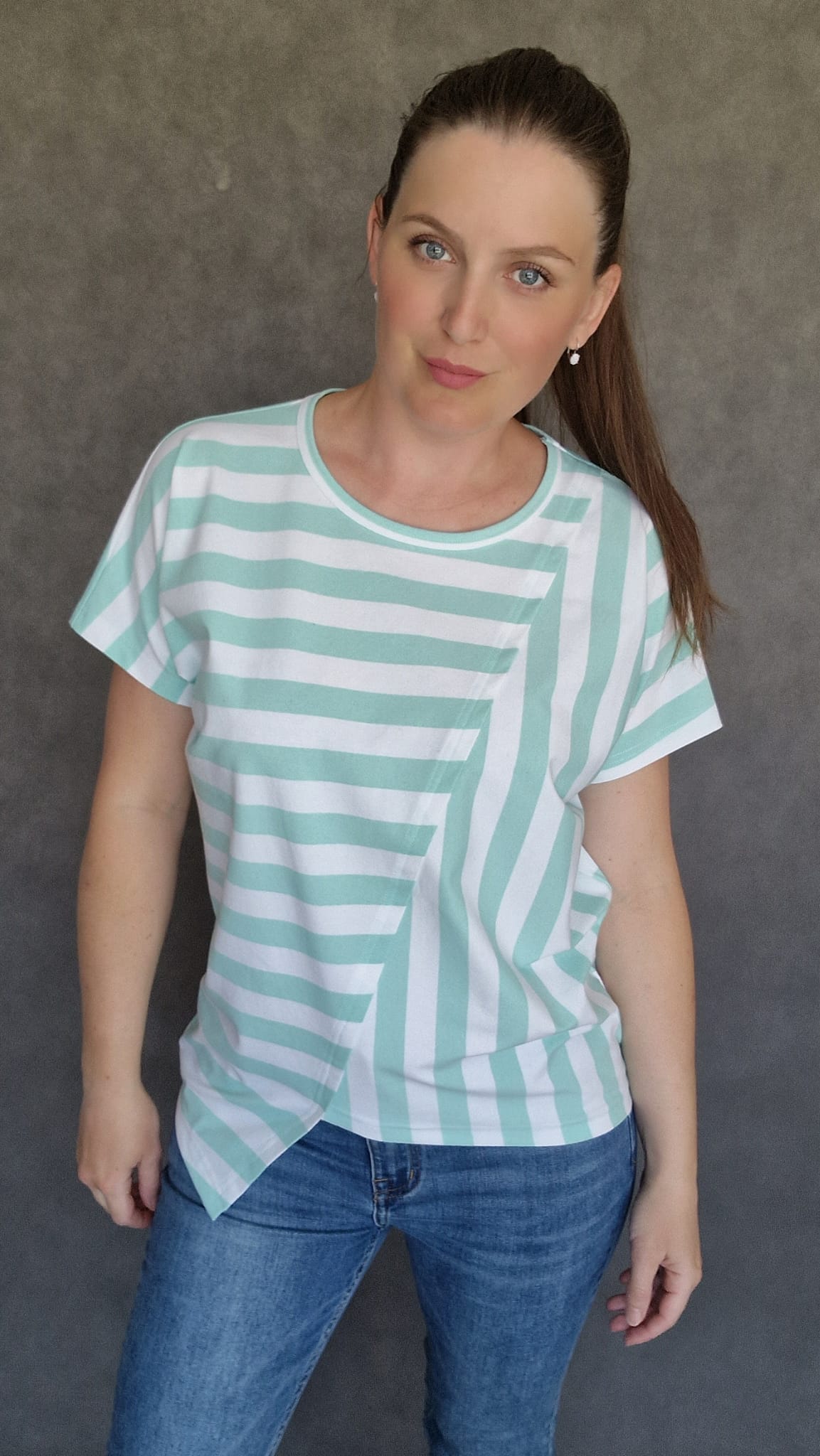 Střih na dámské tričko Mia vel. XXS- XXXL (191)