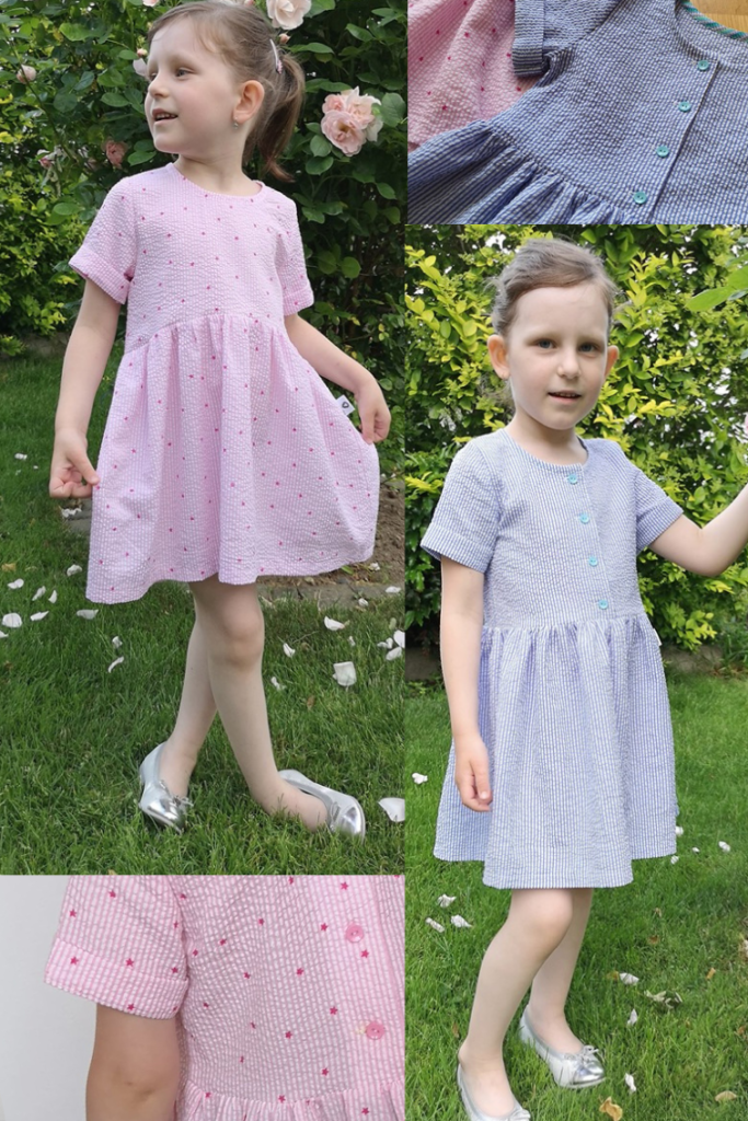 Střih dívčí šaty Summer dream vel.80-134 (131)