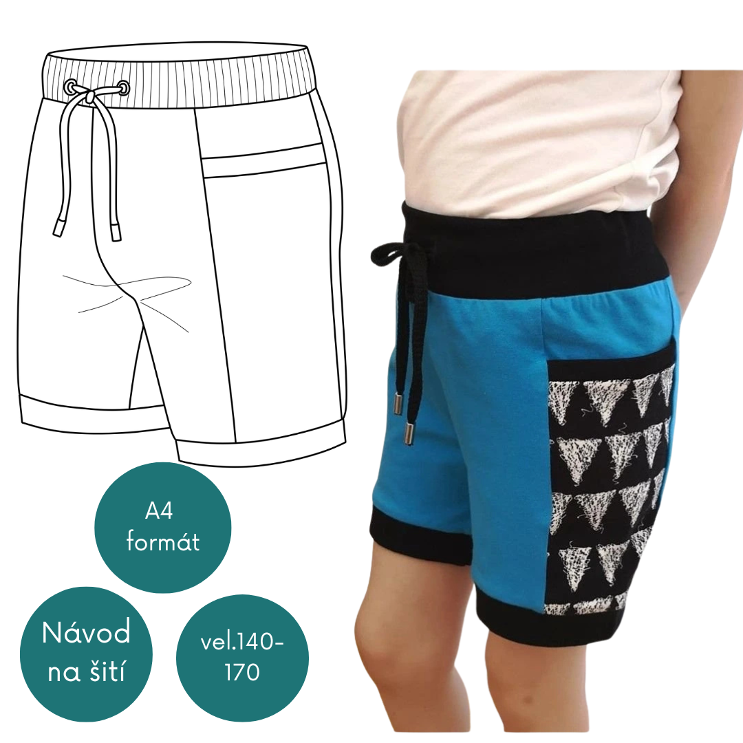 Střih dětské kraťasy Montana shorts vel. 140-170 (134)