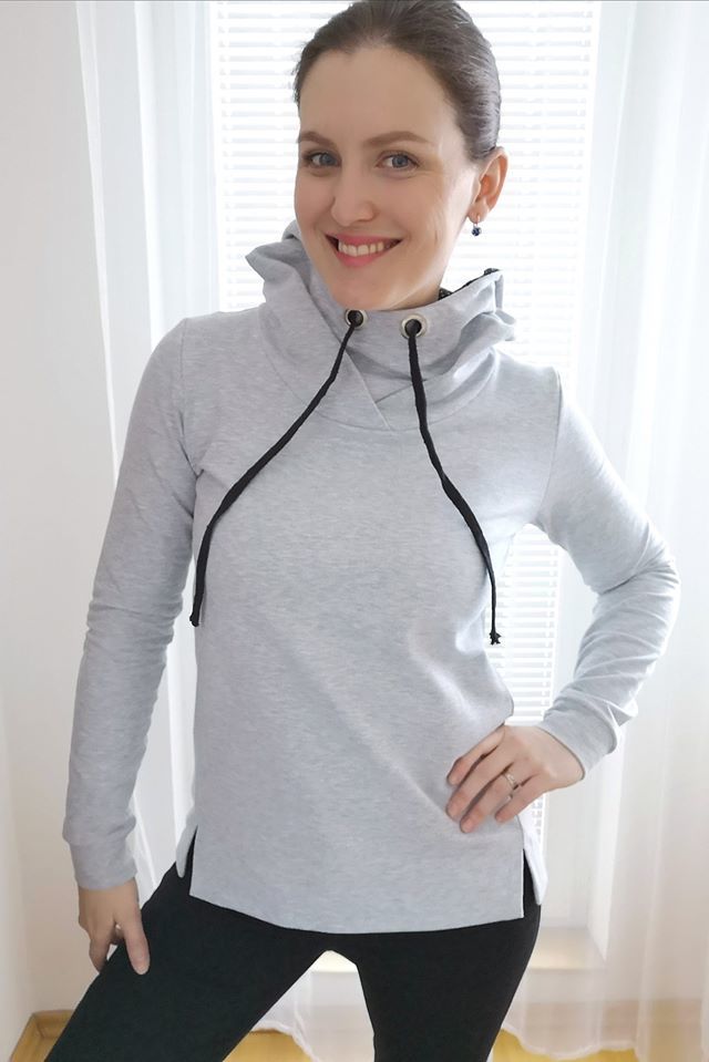 Střih dámská mikina Origami vel. XXS-XXXL (153)