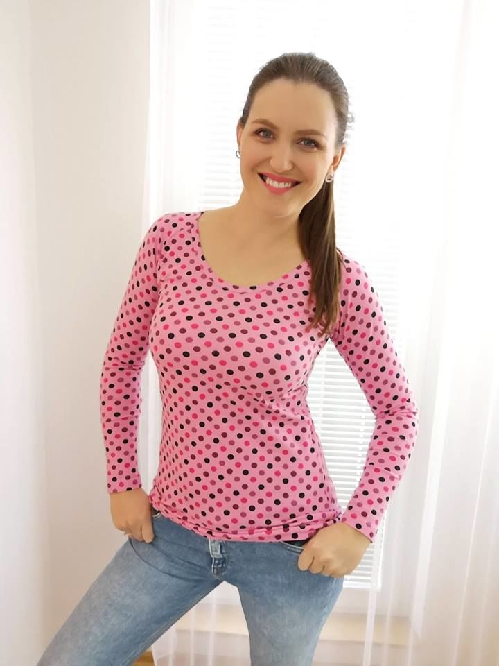 Střih dámské tričko-raglan vel. XXS-XXXL (39)