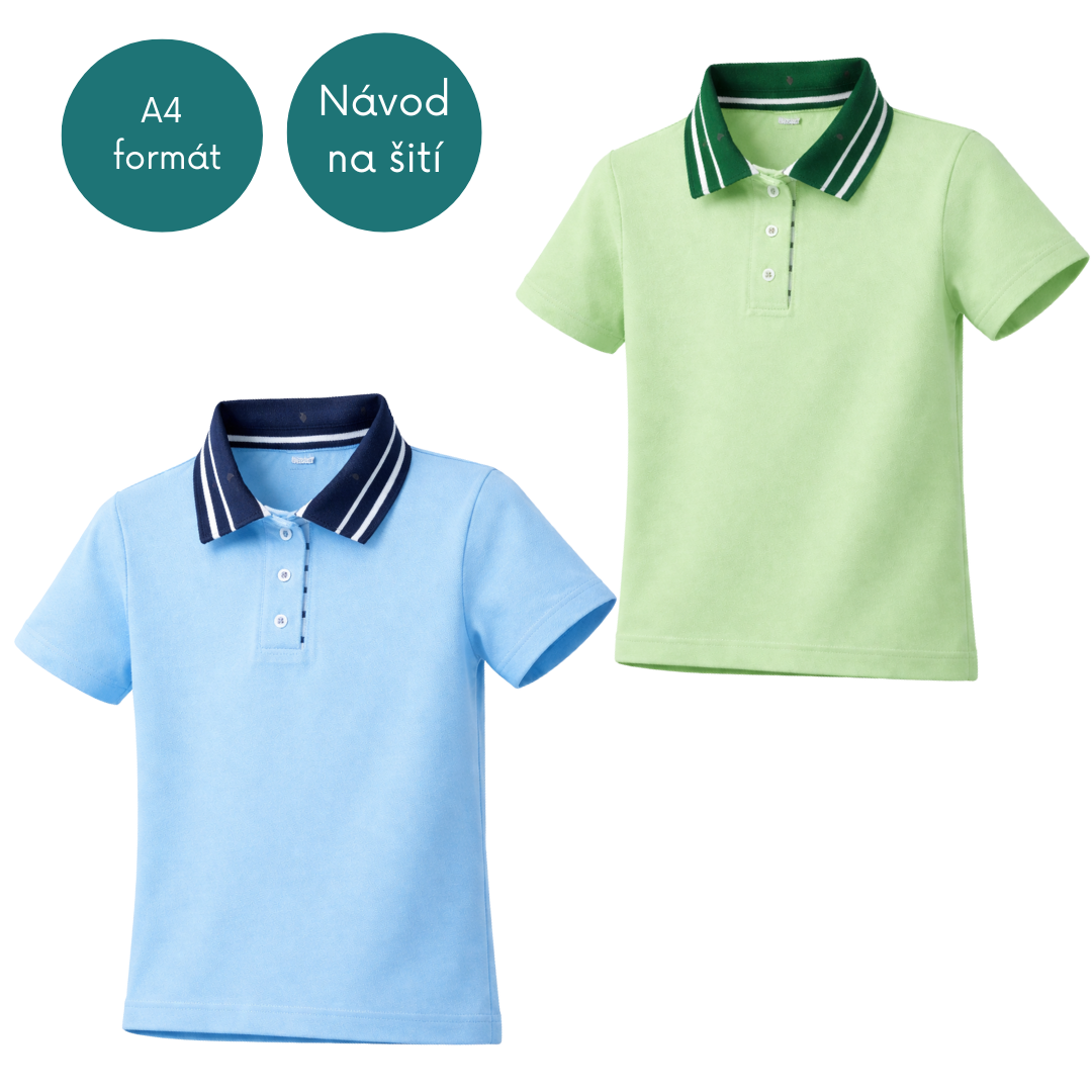 PDF Střih na tričko s límečkem vel.80-134