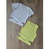 Tištěný střih na dívčí Crop Top s kříženým páskem vel.116-170