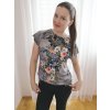 Tištěný střih na dámské tričko s netopýřími rukávy vel. XXS-XXXL