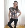 Tištěný střih na dámské tričko s netopýřími rukávy vel. XXS-XXXL