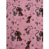 Teplákovina pejsci a kočičky – růžová