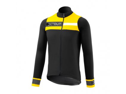 Cyklistický dres Dotout Galaxy Jersey - black/yellow