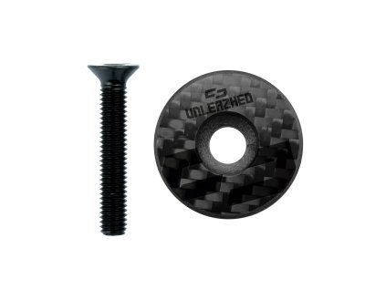 Karbonové víčko představce Unleazhed unloose CF01-carved logo