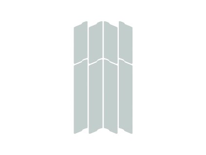 Reflexní samolepky Unleazhed Lightning L02-silver - white