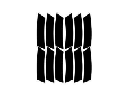 Reflexní samolepky Unleazhed Lightning L03-black