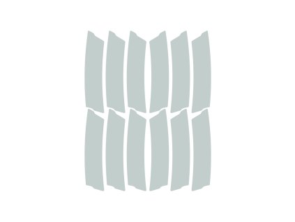 Reflexní samolepky Unleazhed Lightning L03-silver - white