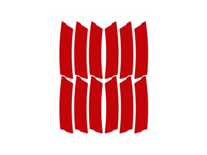 Reflexní samolepky Unleazhed Lightning L03-red