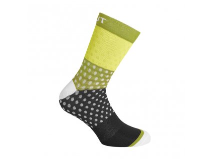 Cyklistické ponožky Dotout Check Sock - green