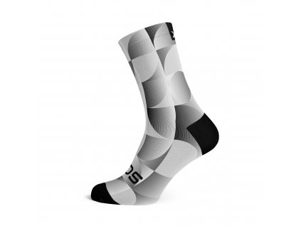 Cyklistické ponožky SOX Solid Silver Socks