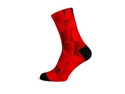 Cyklistické ponožky SOX Solid Red