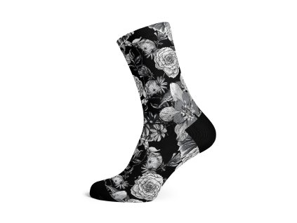 Cyklistické ponožky SOX Mono Floral Socks