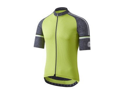 Cyklistický dres Dotout Fusion Jersey - Lime/Melange Dark Grey