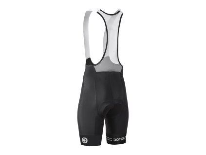 Cyklistické kalhoty Dotout Team Bib Short - Black/Fluo Orange Black/Black