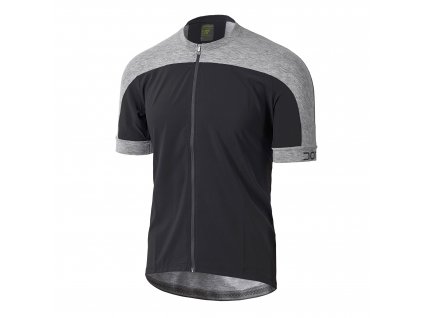 Cyklistický dres Dotout Freemont Jersey - Black/Melange Light Grey