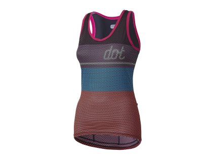 Dámský cyklistický dres Dotout Glory W Top - Bordeaux/Violet/Blue